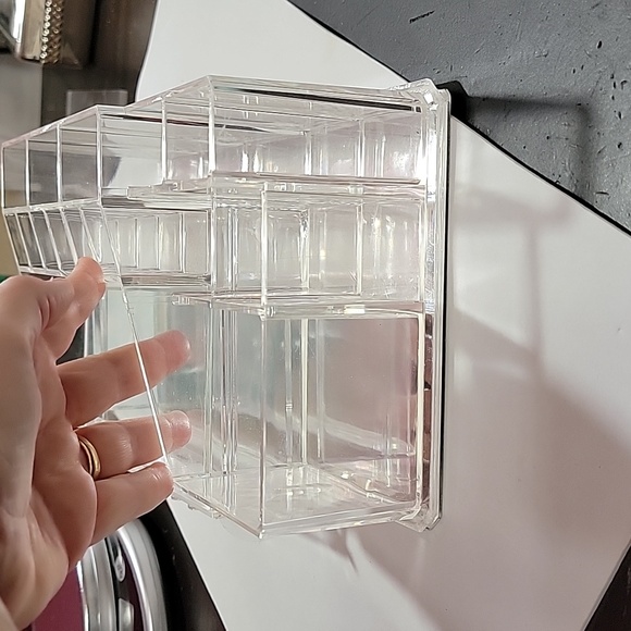 Clear Acrylic organizer 6.5"x11" Make up jewelry tool storage - Picture 6 of 8